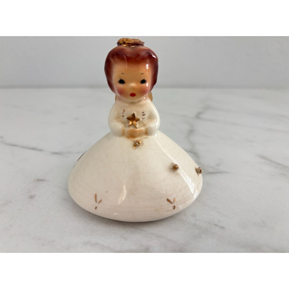 Vintage Josef Originals Angel Figurine December Month of the Year Series